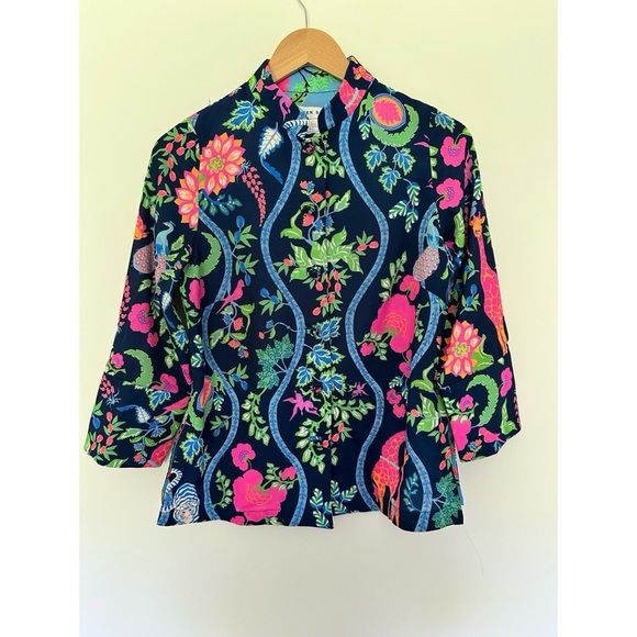 Gretchen Scott Designs Forget Me Knot Top-Jungle
Symphony - Picture 4 of 11